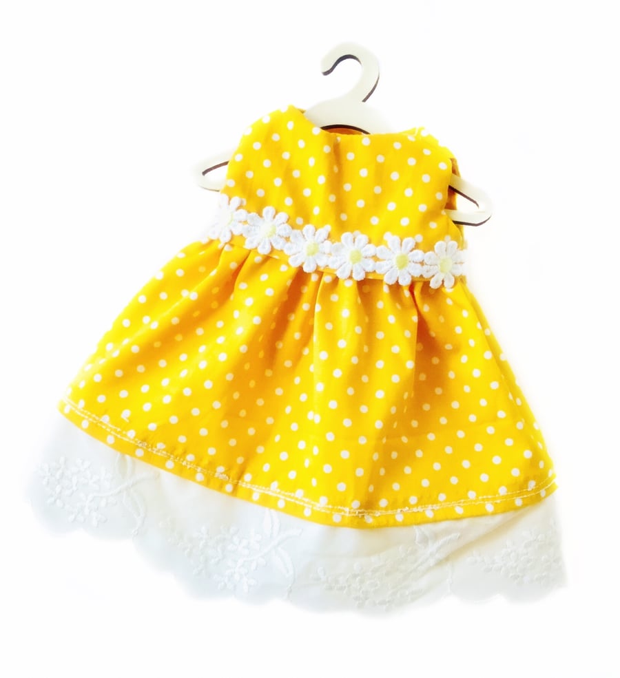 Yellow spot dress