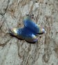 Coloured Titanium Blue Rainbow Butterfly Necklace - UK Free Post - Image 3