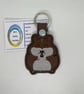 Embroidered Hamster Keyring - Image 1