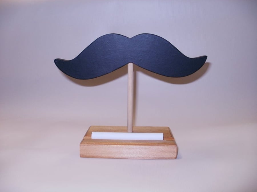 moustache blackboard desk
