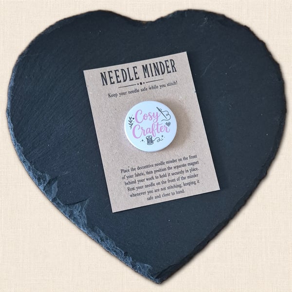 Cosy Crafter Needle Minder - Cross Stitch and Embroidery Accessory