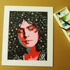 MARC BOLAN ART PRINT WITH MOUNT