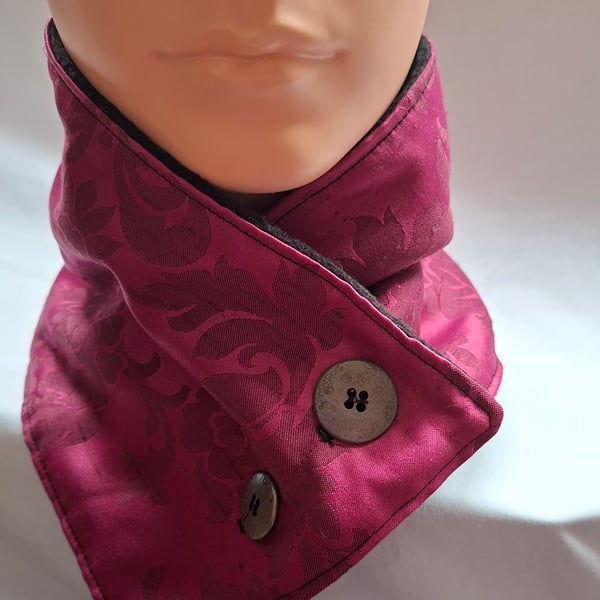 Home made fleece lined neck warmer