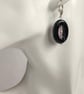 Black Agate, Crystal Sterling Silver Earrings  - Image 7