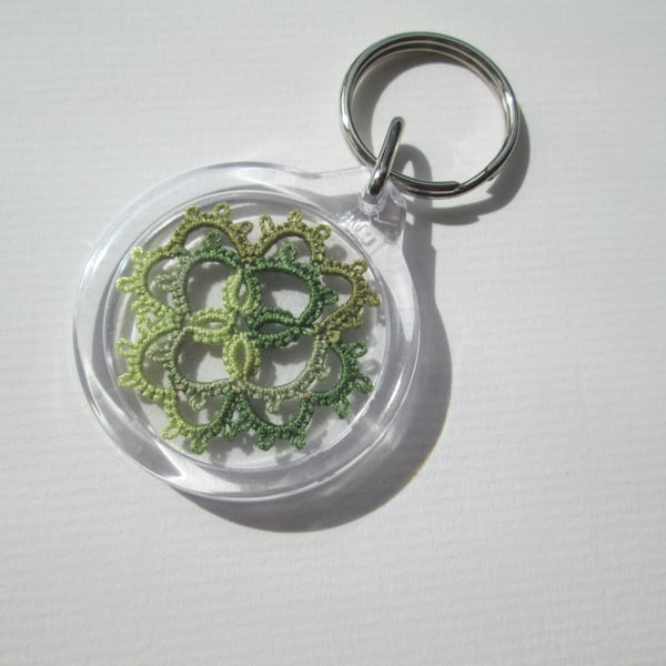 Green Tatted key-ring 
