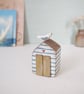 Hand Painted Wooden Beach Hut with Seagull  - Image 2
