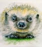 Original hand painted watercolour print of a sussex southdowns Hedgehog - Image 3