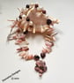 Artisan Pink Opal, Culture Pearls, Rhodanite & Rare Rhodochrosite Necklace  - Image 2