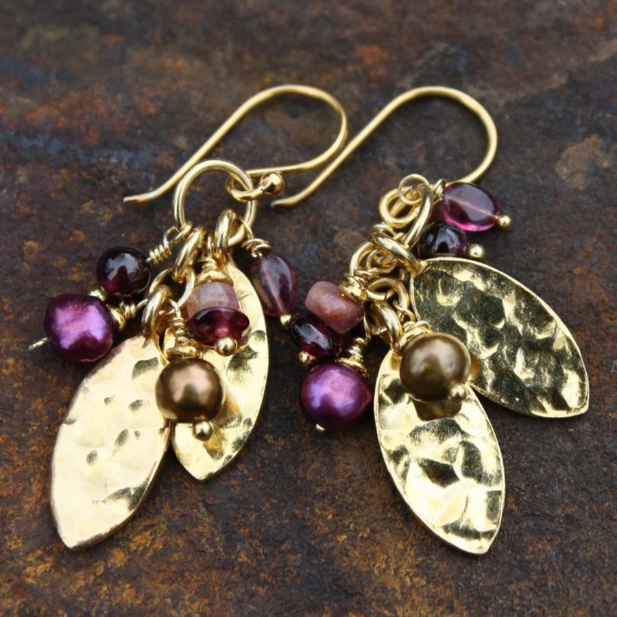 Gold Vermeil Autumn earrings
