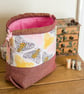 Drawstring project bag featuring stylish bees and sparkles! - Image 2