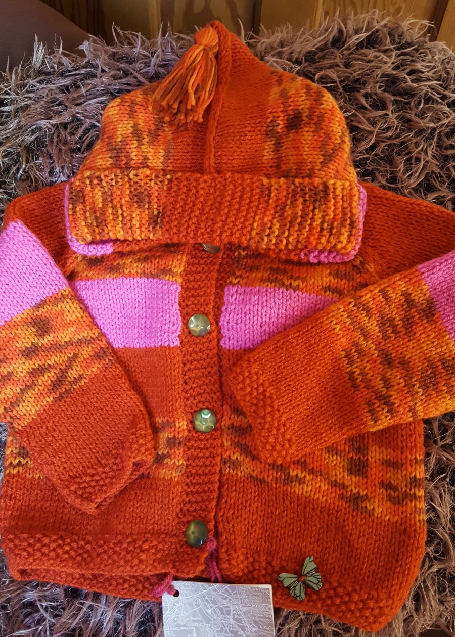 Warm Orange Baby Hoodie