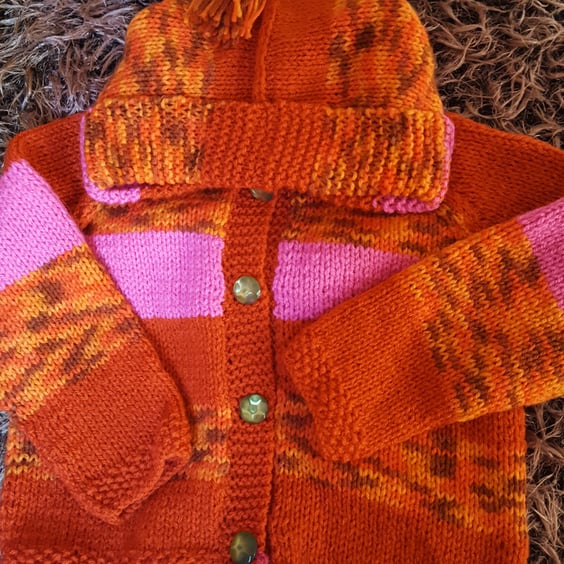 Warm Orange Baby Hoodie