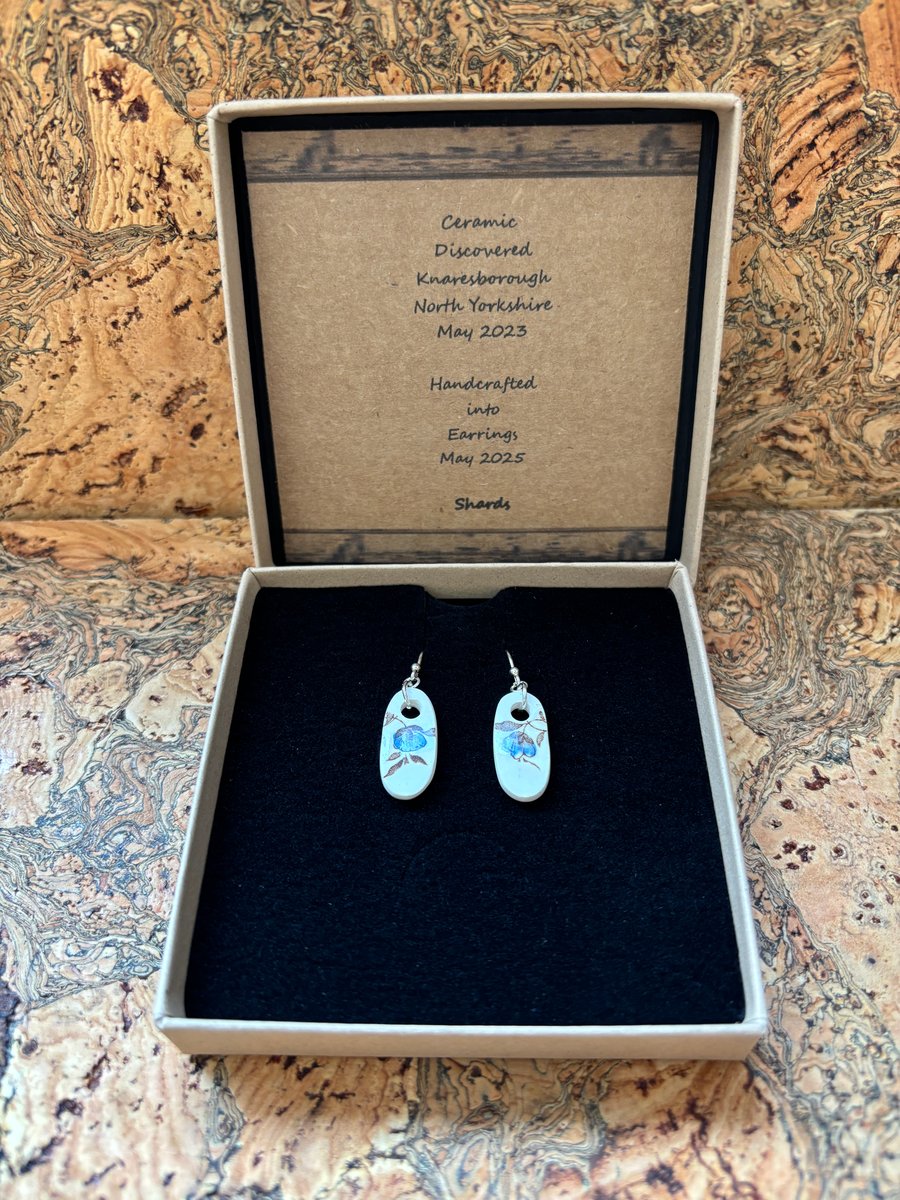 Handmade Ceramic Earrings Unique Sterling Silver Eco Friendly Gifts