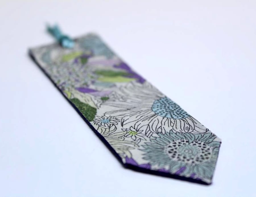 Handmade leather bookmark 