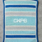 Handmade Personalised Crochet Baby Blanket - New Baby Keepsake