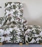 Fryetts Monkeys Natural Adult Chair & Footstool Jungle Armchair Green Nursery  - Image 2