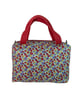 Large wash bag in Liberty cotton, floral toiletries bag with handles and pocket. - Image 6