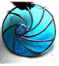 Ripwave Turquoise Stained Glass Suncatcher Handmade Sea 018 - Image 6