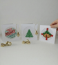 Christmas Cross-Stitch Cards — Set of 3 - Handmade with warmth and cosy charm