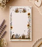 Sunflower Garden Notepad - Cottage Garden Writing Pad - Floral Notes Pad