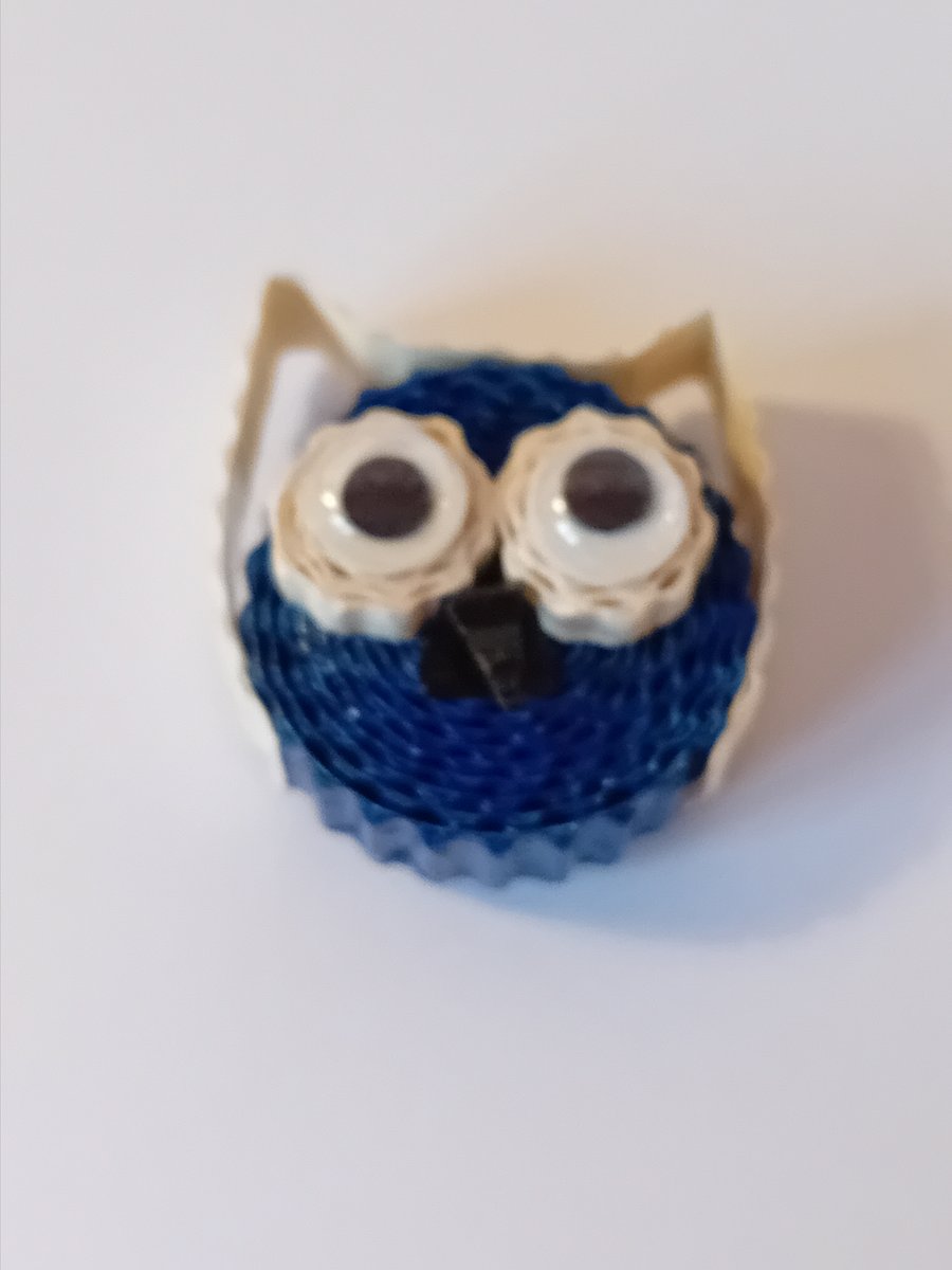 Quilled Owl Fridge Magnet