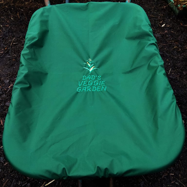 Wheelbarrow Cover - Dad's Veggies 