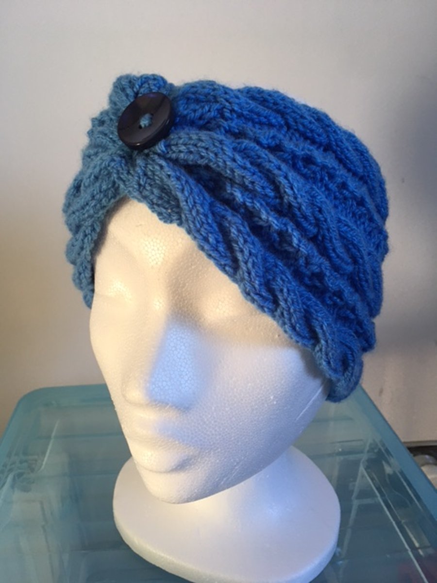 Ladies Ear Warmers - Blue