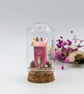 Miniature Glass Cloche with Wooden Cottage Home Decor  - Image 4