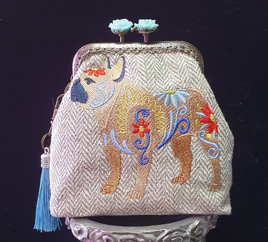 Pug Flower Power Coin Purse 