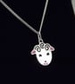 Sheep Pendant (Small) Handmade from Sterling Silver - Image 4