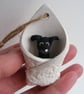Black dog in a blanket - Image 4