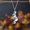 Sterling Silver Circles Necklace - Modern Contemporary Artisan Jewellery