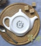 Tawny Owl bone china Teabag Tidy - Image 4