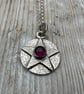 Pentagram Pendant with Rhodolite Garnet  - Image 1