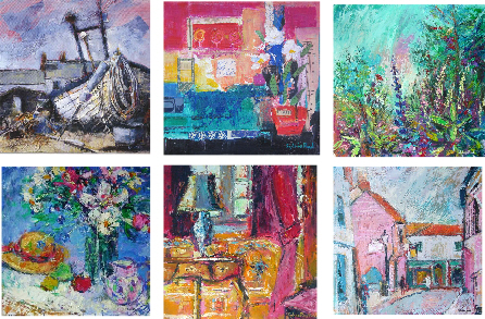 Pack of six fine art cards