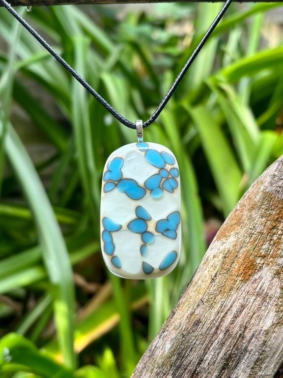 Handmade Reactive Glass Pendant