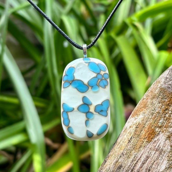 Handmade Reactive Glass Pendant