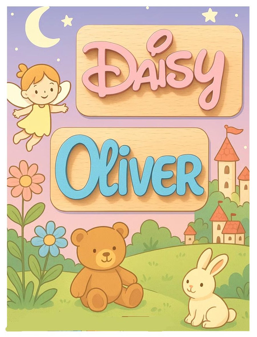 Wooden Toys, Door name, Door Plaque, Door Letters, for any room, Free Postage