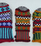 Multicoloured Mittens. Handknit Winter Mittens. Large. Gloves - Image 5