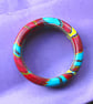Abstract Pattern in Precious Colours - Designer Bangle - Handmade - Unique  - Image 6