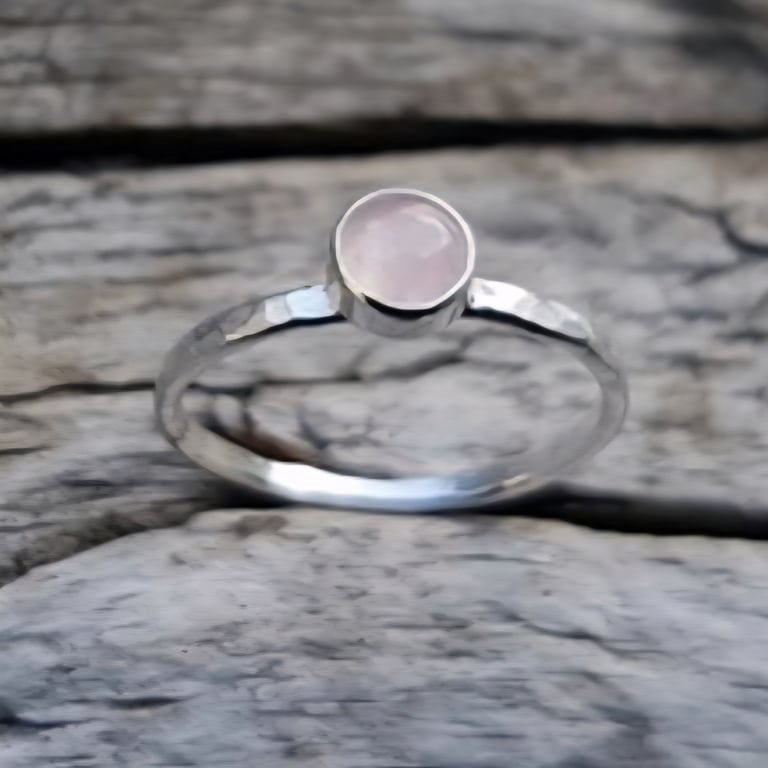 Rose Quartz Stack Ring