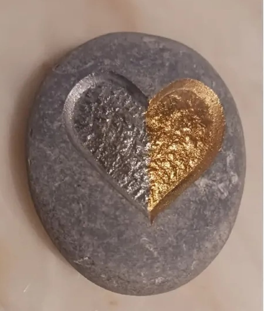 Handcarved Love Pebble