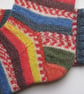 hand knit mens wool socks size 8-10 - Image 5