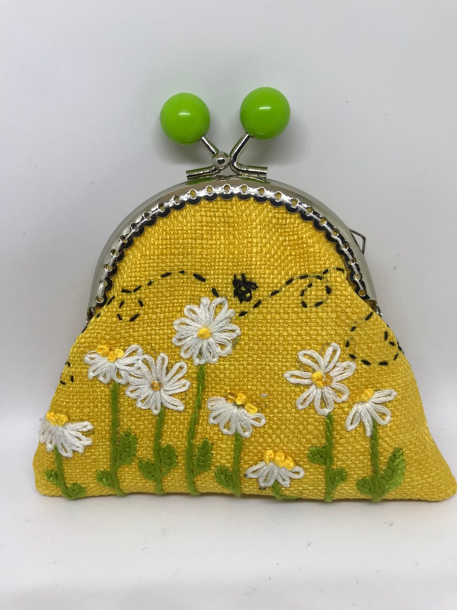 Yellow Daisies and Bee