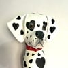 Heart Dalmatian Doorstop 