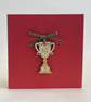 'Well done' trophy card with detachable decoration - Image 1
