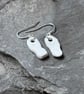 Handmade Drop Earrings, Broken Ceramic, Unique Earrings, Eco Gifts. - Image 3