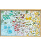 A beatiful resined tray, ice green to warm yellows, representing summertime.