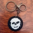 Halloween Skull Keyring Bag Charm