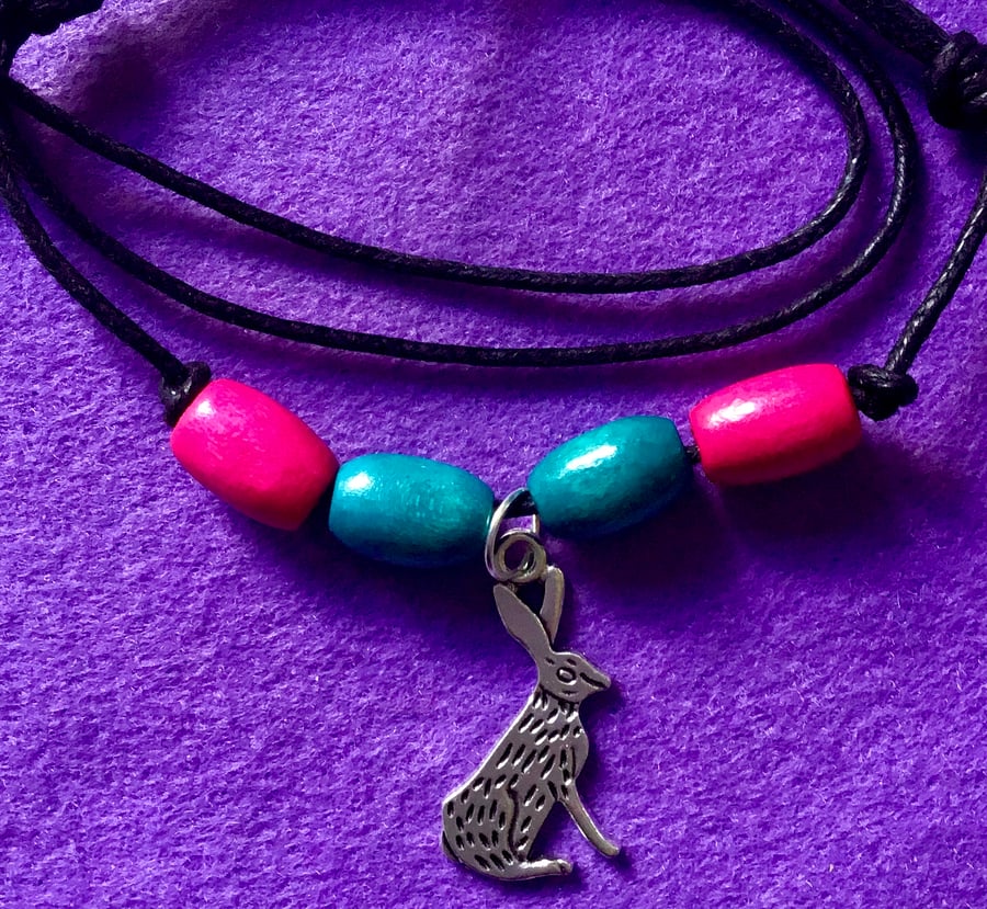 Hare Charm Pendant Necklace
